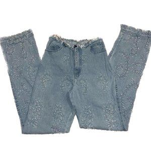 light wash straight cut jeans